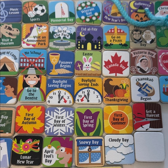 Melissa & Doug Colorful Magnetic Calendar - Picture 7 of 7